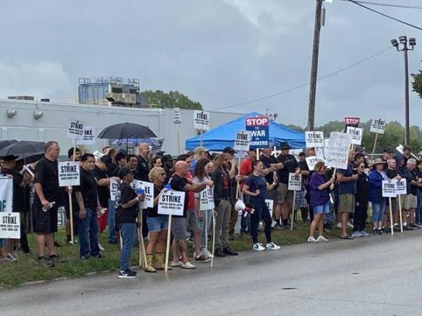 amcor workers on strike